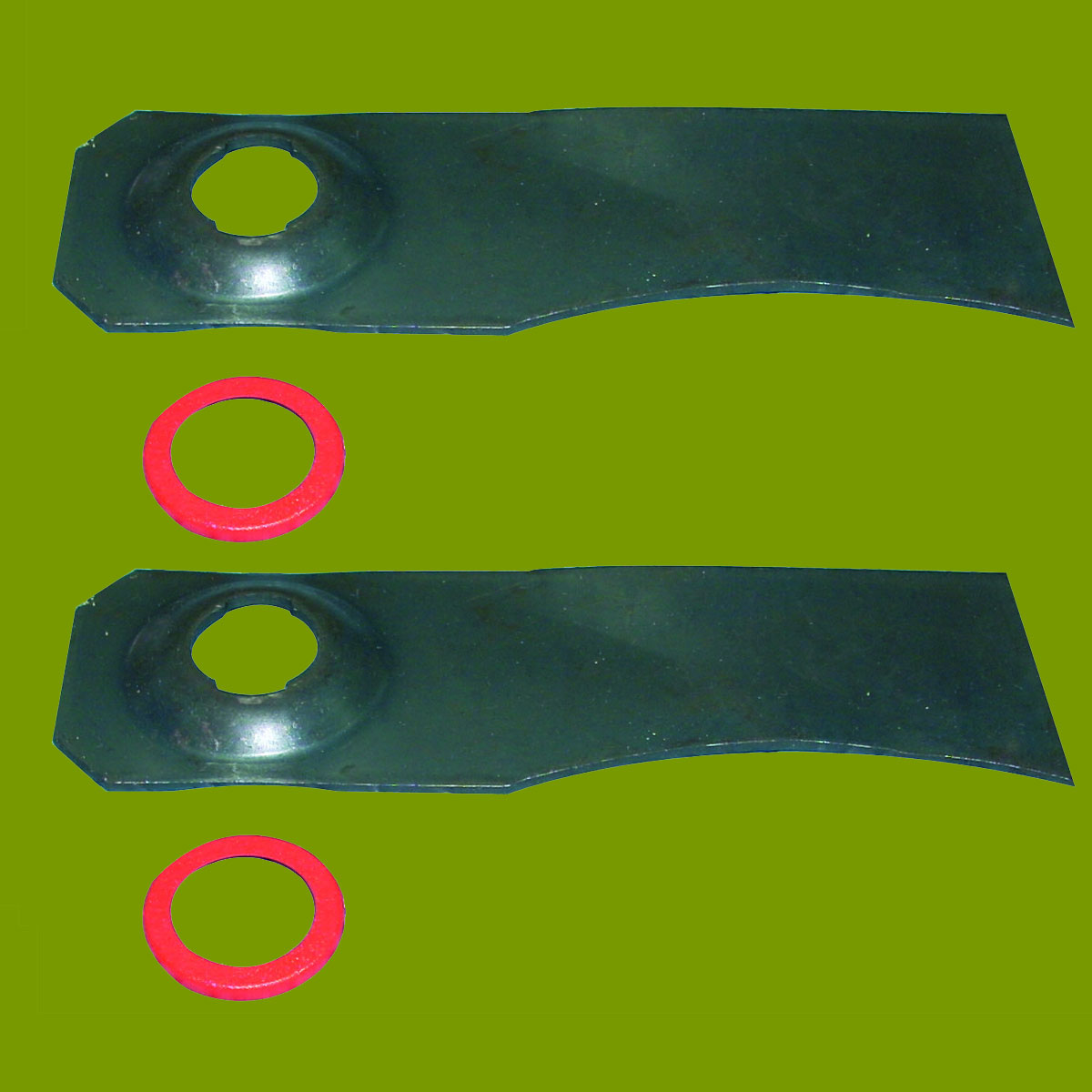 (image for) Victa Flat Blade With Dished Bolt Hole (Short Blade) CA09351, 110-054